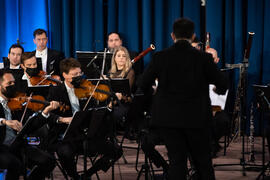 Concierto de Bandas Sonoras de la 30 edición de Fancine de la Universidad de Málaga. Auditorio de la Escuela Técnica de Ingeniería de Telecomunicaciones e Informática. Noviembre de 2020