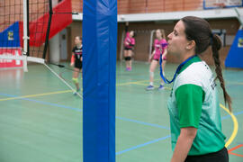 Partido femenino Universidad de Málaga - Universidad de A Coruña. Campeonato de España Universitario de Voleibol. Complejo Polideportivo Universitario. Abril de 2018