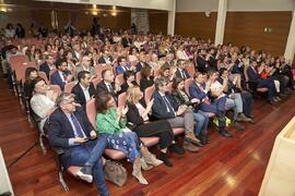 Asistentes a la toma de posesión de nuevos Vicerrectores adjuntos y personal asesor del Rector de la Universidad de Málaga. Edificio del Rectorado. Abril de 2024