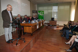 José Juan Benítez Rochel en la inauguración de las IX Jornadas Andaluzas de Enseñanza de Economía. Facultad de Ciencias Económicas y Empresariales. Febrero de 2016