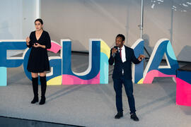 "Dialogando" con Ousman Umar. Facultad de Estudios Sociales y del Trabajo. Marzo de 2020