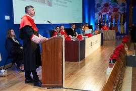 Laudatio de Ángel Rodríguez-Vergara. Investidura como Doctores "Honoris Causa" por la Universidad de Málaga de Miquel Roca i Junyent y Miguel Herrero y Rodríguez de Miñón. Paraninfo. Diciembre de 2024
