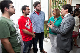 Visita a las instalaciones de 'Link by UMA-ATECH' tras su inauguración. Edificio 'The Green Ray'. Abril 2015