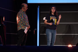 Ensayo de la gala de inauguración de la 31ª edición de Fancine de la Universidad de Málaga. Cine Albéniz. Noviembre de 2021