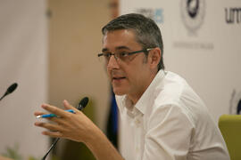 Eduardo Madina. Cursos de Verano de la Universidad de Málaga. Edificio del Rectorado. Julio de 2018
