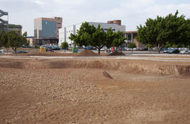 Obras del Bulevar del Campus de Teatinos. Julio de 2006