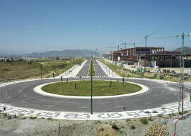 Obras de la ampliación del Campus de Teatinos. Marzo de 2008
