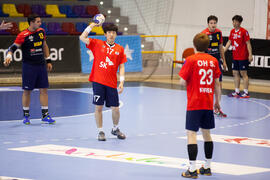 Partido Corea del Sur - Rumanía. Categoría masculina. Campeonato del Mundo Universitario de Balonmano. Antequera. Julio de 2016