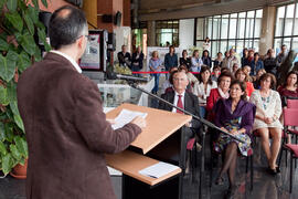 Inauguración de la exposición "40 años de la Biblioteca". Biblioteca General. Abril de 2013