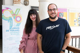 Coraima Mengíbar y José Francisco Mengíbar. Workshop "domina tu Instagram". Cursos de Verano de la Universidad de Málaga. Vélez-Málaga. Julio de 2019