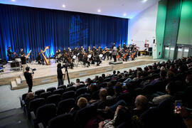Concierto de Bandas Sonoras de la 31 edición de Fancine de la Universidad de Málaga. Auditorio de la Escuela Técnica de Ingeniería de Telecomunicaciones e Informática. Noviembre de 2021
