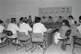 Clausura de curso sobre la Perestroika. 1991