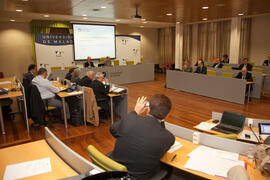 Encuentro con rectores españoles. X Pleno del Consejo Universitario Iberoamericano (CUIB). Rectorado. Marzo de 2012