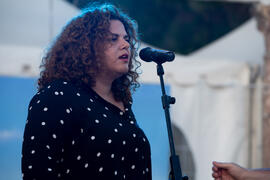Concierto de Julia Martín. Festival solidario en los Baños del Carmen. Cursos de Verano de la Universidad de Málaga. Málaga. Julio de 2019