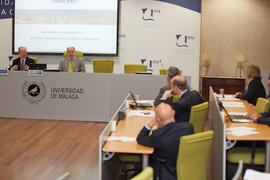 Encuentro con rectores españoles. X Pleno del Consejo Universitario Iberoamericano (CUIB). Rectorado. Marzo de 2012