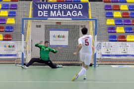 Partido Irán contra Bielorrusia. 14º Campeonato del Mundo Universitario de Fútbol Sala 2014 (FUTSAL). Antequera. Julio de 2014