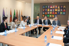 Firma del convenio con la Universidad de Sharjah, Emiratos Árabes. Edificio del Rectorado. Noviembre de 2015