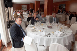 Almuerzo-Hermandad. Nombramiento de la Cofradía de los Estudiantes como miembro de honor de la Asociación de Antiguos Alumnos de la Universidad de Málaga. Foro Alumni-UMA. Mayo 2014