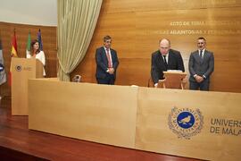Toma de posesión de Alberto Fernández Gutiérrez como nuevo Vicerrector Adjunto de Atención a Estudiantes de la Universidad de Málaga. Edificio del Rectorado. Abril de 2024