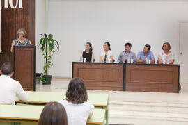 Intervención de Montserrat Pons. Graduación del alumnado del CIE de la Universidad de Málaga. Centro Internacional de Español. Julio de 2015