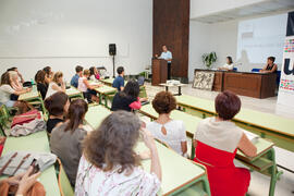 Intervención de Salvador Peláez. Graduación de los alumnos del CIE de la Universidad de Málaga. Centro Internacional de Español. Septiembre de 2014