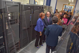 Visita oficial de la Ministra Cristina Garmendia al nuevo edificio de Bioinnovación de la UMA ubicado en el PTA. Octubre de 2009