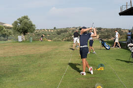 Entrenamiento durante el Campeonato Europeo de Golf Universitario. Antequera. Junio de 2019
