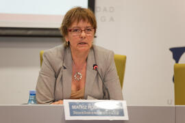 Intervención de Beatriz Morán Márquez. Segunda sesión del X Pleno del Consejo Universitario Iberoamericano (CUIB) en la Universidad de Málaga. Rectorado. Marzo de 2012