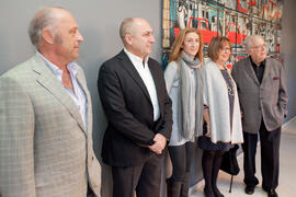 Presentación del mural de Eugenio Chicano para la Facultad de Económicas. Facultad de Ciencias Económicas y Empresariales. Diciembre de 2014