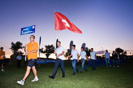 Equipo de Suiza. Inauguración del Campeonato Mundial Universitario de Golf. Antequera Golf. Junio de 2010