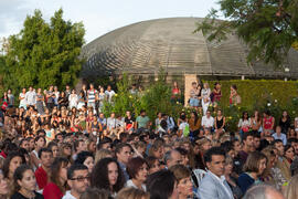 Bienvenida al alumnado de intercambio internacional de la Universidad de Málaga. Jardín botánico. Octubre de 2015