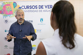 Carlos Sobera. Curso "La televisión del siglo XXI, nuevos formatos y consumos". Cursos de verano 2018 de la Universidad de Málaga. Marbella. Julio de 2018