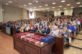 Asistentes a la celebración del 50 Aniversario de la Facultad de Medicina de la Universidad de Málaga. Facultad de Medicina. Octubre de 2022