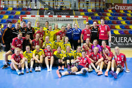 Partido Universidad de Oslo - Radboud University Nijmegen. Categoría femenina. Campeonato Europeo Universitario de Balonmano. Antequera. Julio de 2017