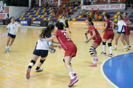 Partido Universidad de Akdeniz - Universidad de Málaga. Categoría femenina. Campeonato Europeo Universitario de Balonmano. Antequera. Julio de 2017