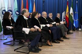 Rectores y Rectoras. Solemne Acto de Apertura del Curso Académico 2022/2023 de las Universidades Andaluzas. Escuela Técnica Superior de Ingeniería Informática y Telecomunicaciones. Septiembre de 2022