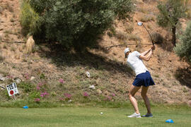 Jugadora de la Universidad de San Galo. Campeonato Europeo de Golf Universitario. Antequera. Junio de 2019