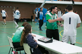 Partido UCAM - Universidad de Almería. Campeonato de España Universitario de Voleibol. Complejo Polideportivo Universitario. Abril de 2018