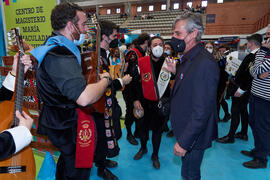 José Francisco Murillo visita la Jornada de Puertas Abiertas de la Universidad de Málaga. Complejo Polideportivo Universitario. Marzo de 2022