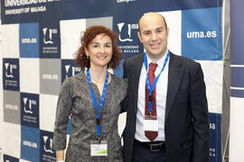 Susana Aznar e Ignacio Ara. 6º Congreso Internacional de Actividad Física Deportiva para Mayores. Escuela Técnica Superior de Ingeniería de Telecomunicaciones y de Informática. Marzo de 2015