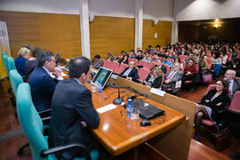 Mesa 3: "La perspectiva de las personas (físicas y jurídicas)". Jornada "Brexit y Gibraltar. Un reto con oportunidades conjuntas". Edificio del Rectorado. Febrero de 2017