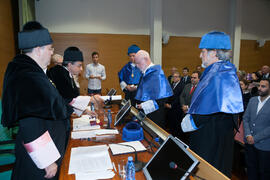 Investidura como Doctor "Honoris Causa" de Antonio Luque por la Facultad de Ciencias de la Universidad de Málaga. Edificio del Rectorado. Octubre de 2016