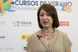 Yolanda Martín. Curso "La televisión del siglo XXI, nuevos formatos y consumos". Cursos de verano 2018 de la Universidad de Málaga. Marbella. Julio de 2018