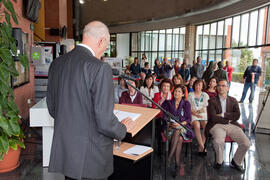 Inauguración de la exposición "40 años de la Biblioteca". Biblioteca General. Abril de 2013