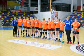 Partido Radboud University Nijmegen - Universidad de Valencia. Categoría femenina. Campeonato Europeo Universitario de Balonmano. Antequera. Julio de 2017
