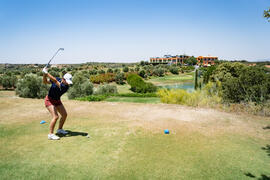 Jugadora de la Universidad de Málaga. Campeonato Europeo de Golf Universitario. Antequera. Junio de 2019