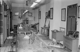 Escuela de Peritos Industriales en calle la Regente. Abril de 1956. Málaga (España)