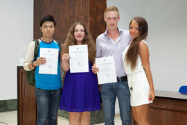 Alumnos en su graduación. Centro Internacional de Español. Julio de 2014