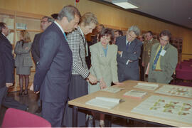 Inauguración de la Facultad de Psicología y la Biblioteca General por parte de la Infanta Elena. Campus de Teatinos, Málaga. Diciembre de 1993