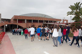 Jornadas de Puertas Abiertas de la Universidad de Málaga. Complejo Polideportivo Universitario. Abril de 2013